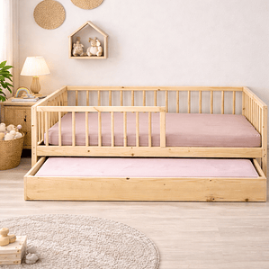 Cama montessori com gaveta