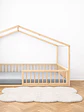 Cama casinha branco, cavilhas ao natural - vignette 2