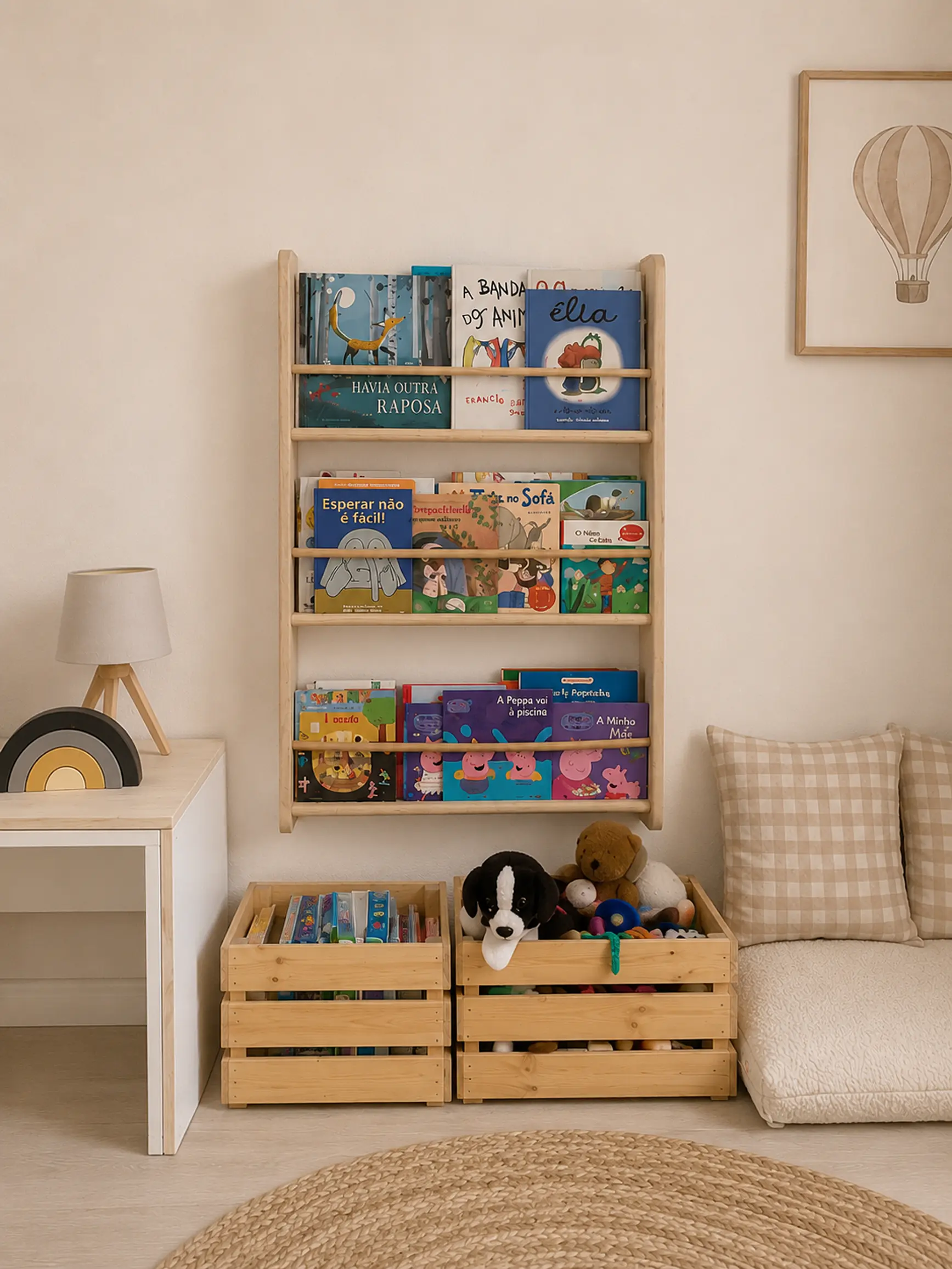 Estante de livros de parede 1