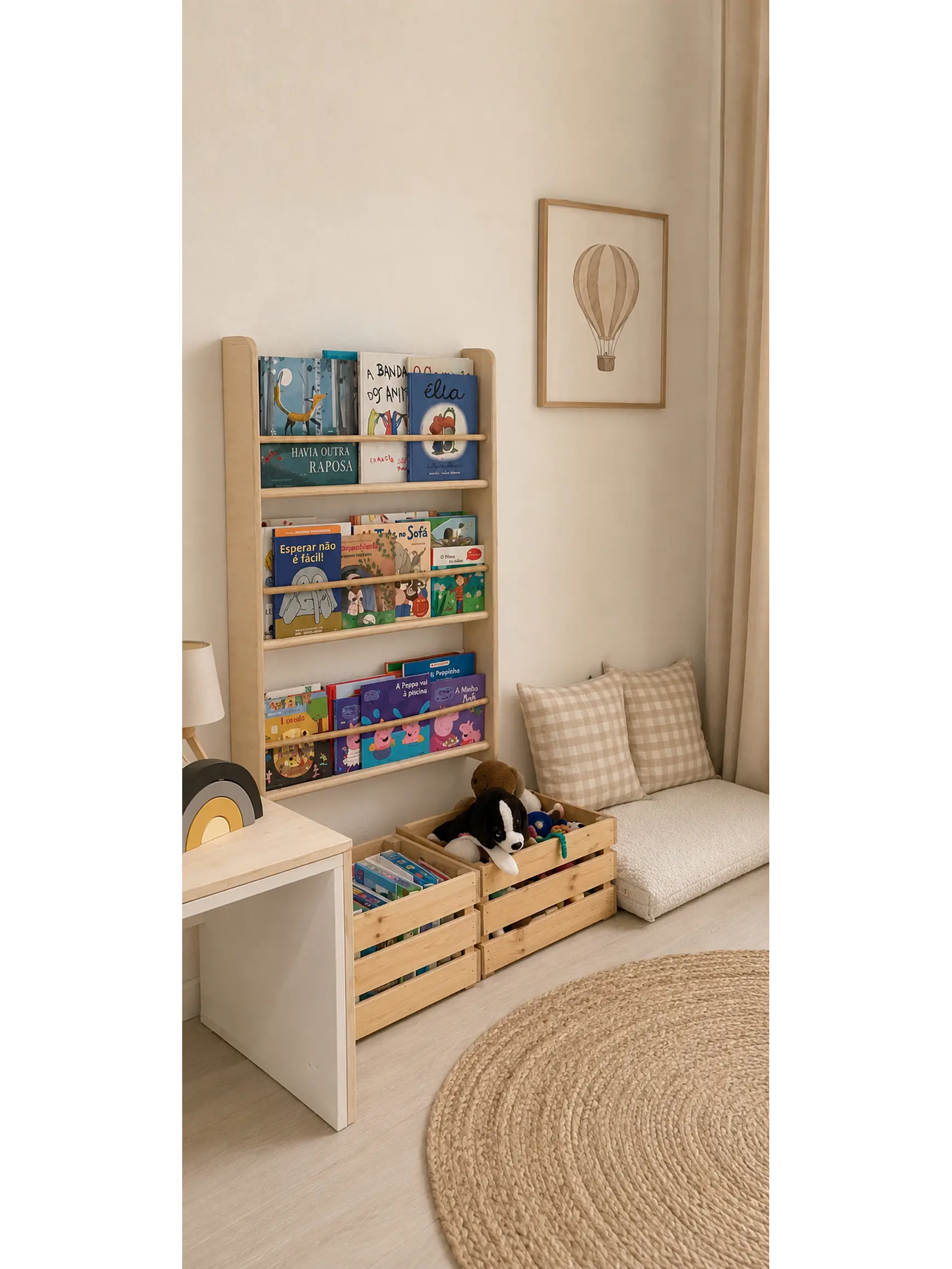 Estante de livros de parede 2