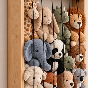 Shelf for stuffed animals 