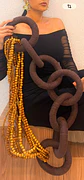 Escultura de Mesa e Parede - Formato Orgânico Alongado Médio - Thumbnail 3