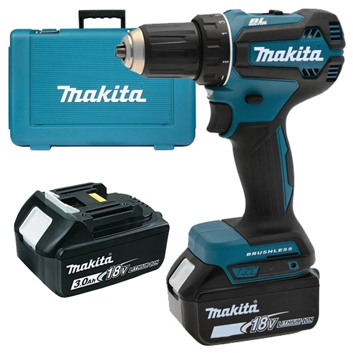 Taladro atornillador inalámbrico 18V Makita DDF485RFE 2