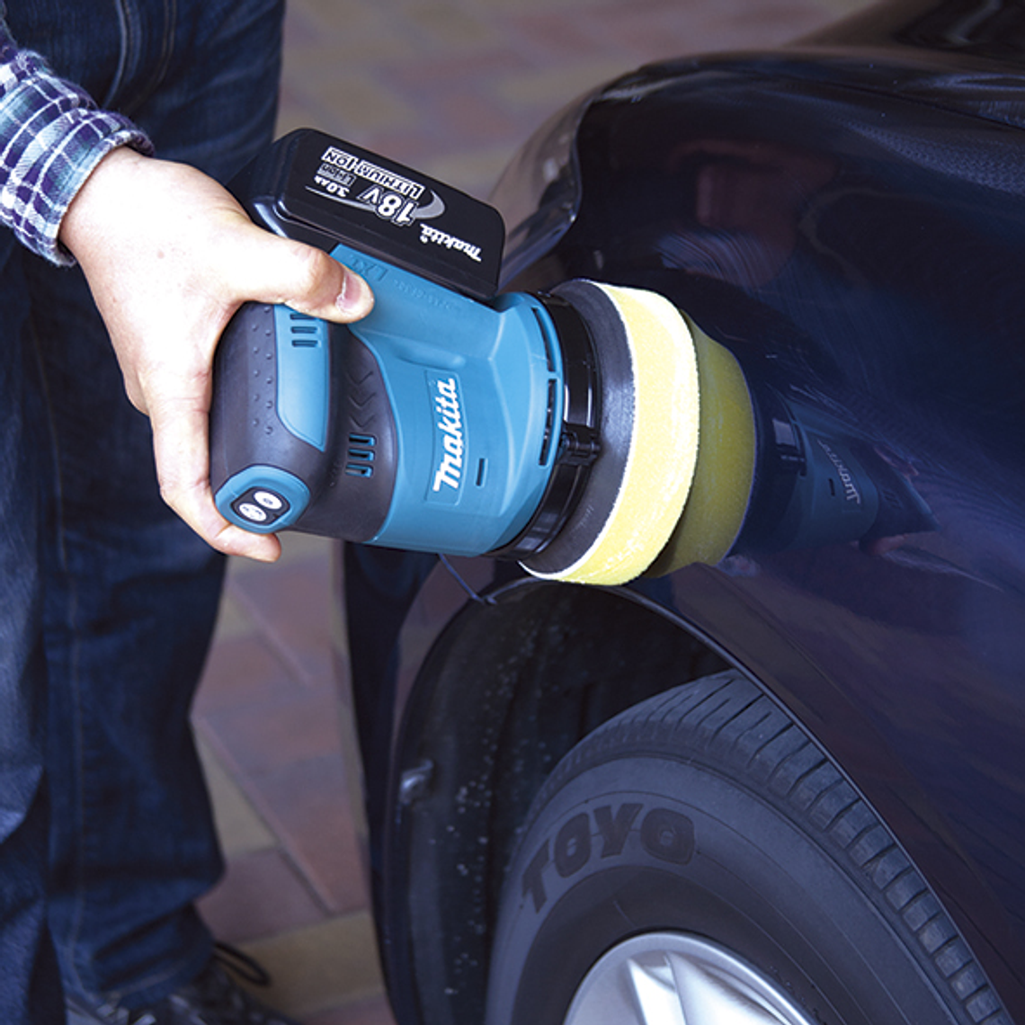 Lijadora Exéntrica 123mm 18V DBO180Z - Sin baterías ni cargador 3