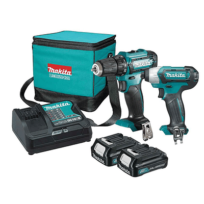 Combo Taladro Percutor + Atornillador de impacto Makita CLX228 12V