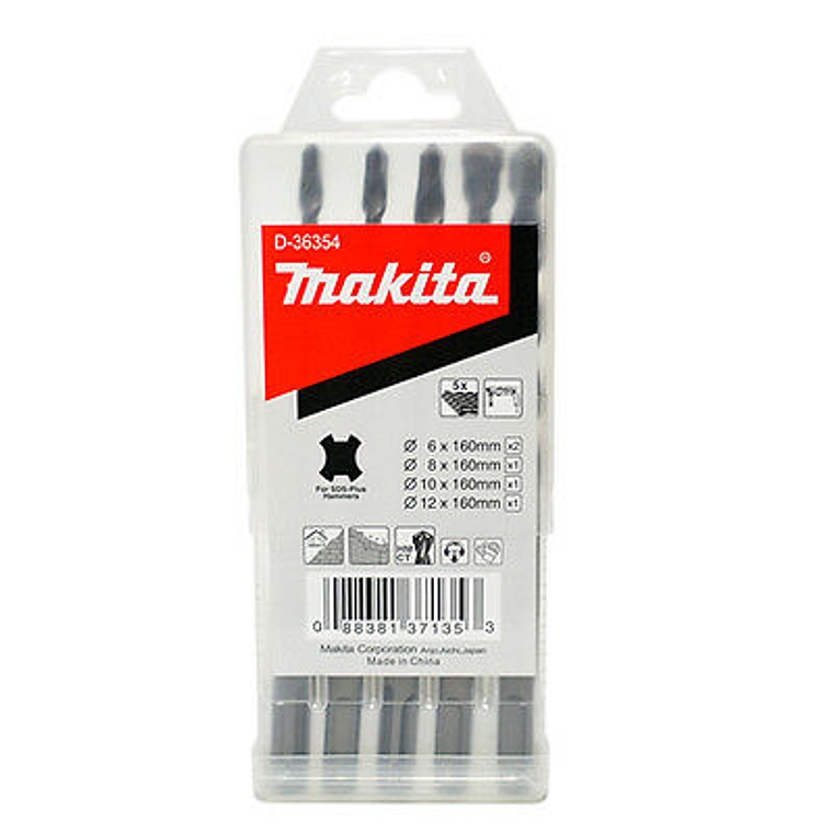 Surtido de brocas sds-plus Makita D-36354 1