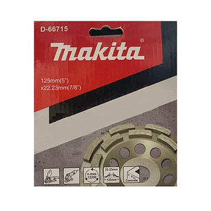 Copa Diamantada Para Concreto 125mm x 22.23mm Dob.Segm. Makita