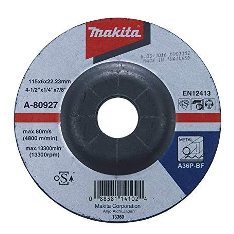 Disco Desbaste Metal 4-1/2