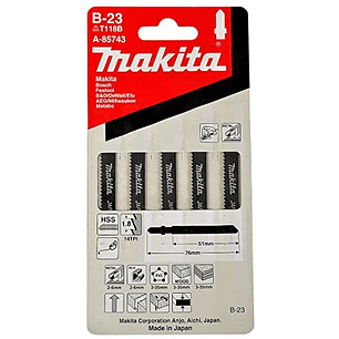 Hoja De Calar B-23 (14t x 50mm) Makita A-85743
