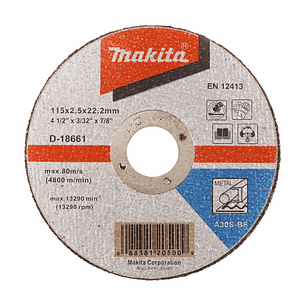 Disco Corte Metal 4-1/2