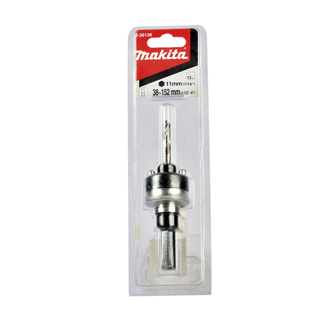 Adaptador 11mm (TIPO ORING) C/Broca piloto 60mm, AC INOX 2