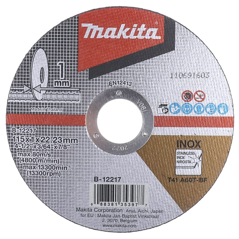 Disco Corte Acero Inox. 4-1/2