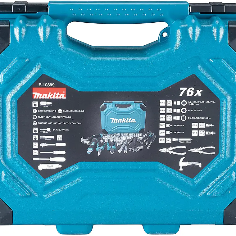 Set Accesorios en Maleta 76 pcs Makita E-10899 2