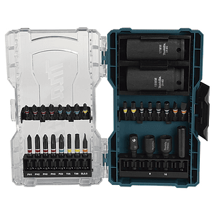 Set Puntas Adaptadores y Dados 30 Pcs  Makita E-07060
