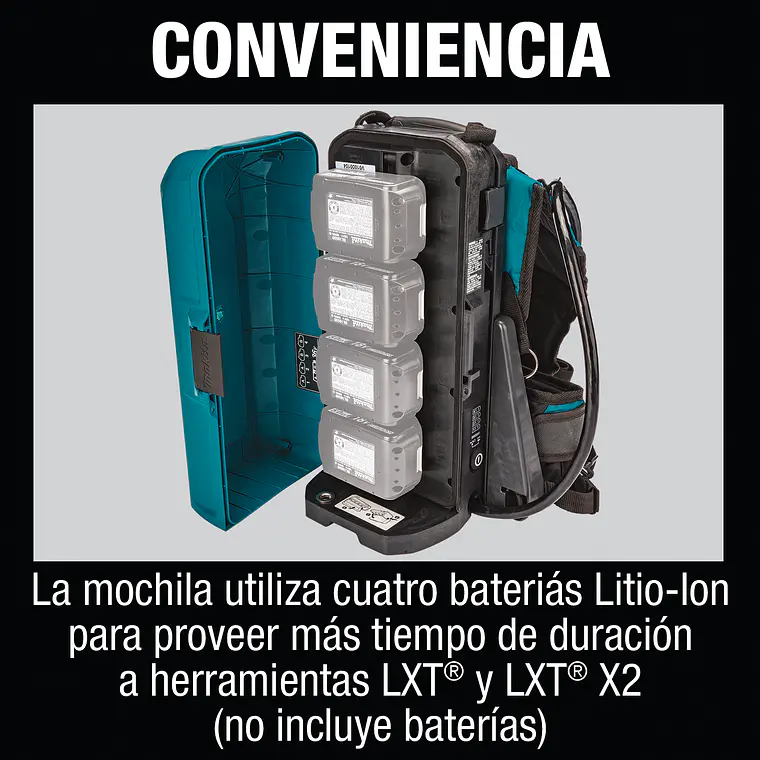 Fuente de Energía Portátil Tipo Mochila PDC01 Makita 3