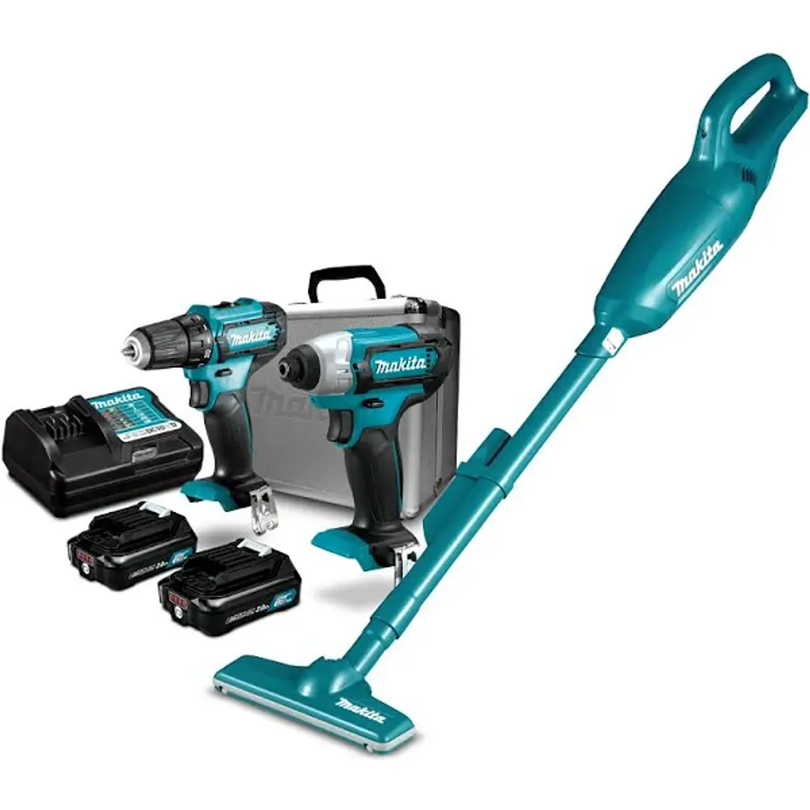 CL106FDZ-3  Kit Taladro Atornillador + Atornillador de Impacto + Aspiradora Inalámbrica  1