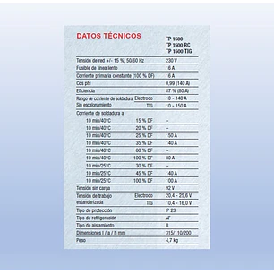 Soldadora Inverter Mod. 1500 Tig Fronius 220V