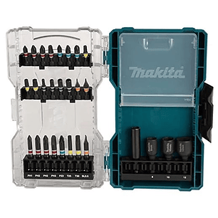Set de puntas y adaptadores 28 pzs Makita E-07048