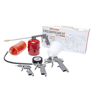 Kit Wulkan Accesorios 5 Piezas P/Compresor WK-5P-C