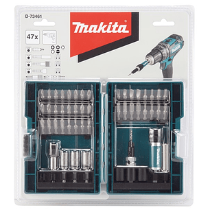 Set de puntas vasos y mandril Makita D-73461 47Pcs
