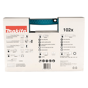 Set puntas y brocas Makita B-68432 102 pcs