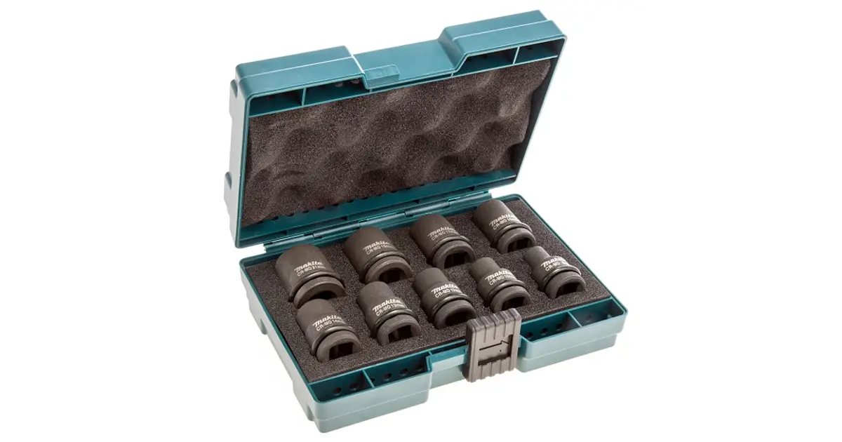 Set dados de impacto 1/2 9Pzs Makita B-66232