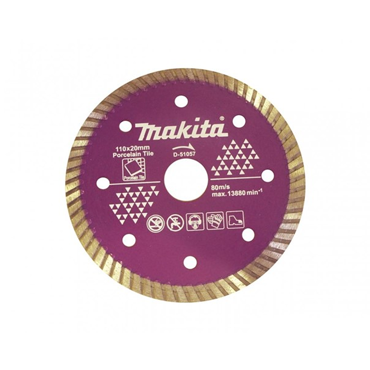 Disco diamantado para porcelanato 110mm Makita 1