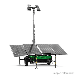 Torre de Iluminación Solar Led 4 paneles
