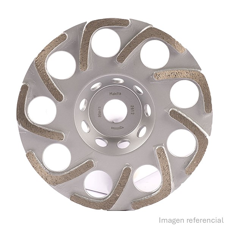 Copa Diamantada Para Concreto 125mm x 22.23mm Turbo Makita 1