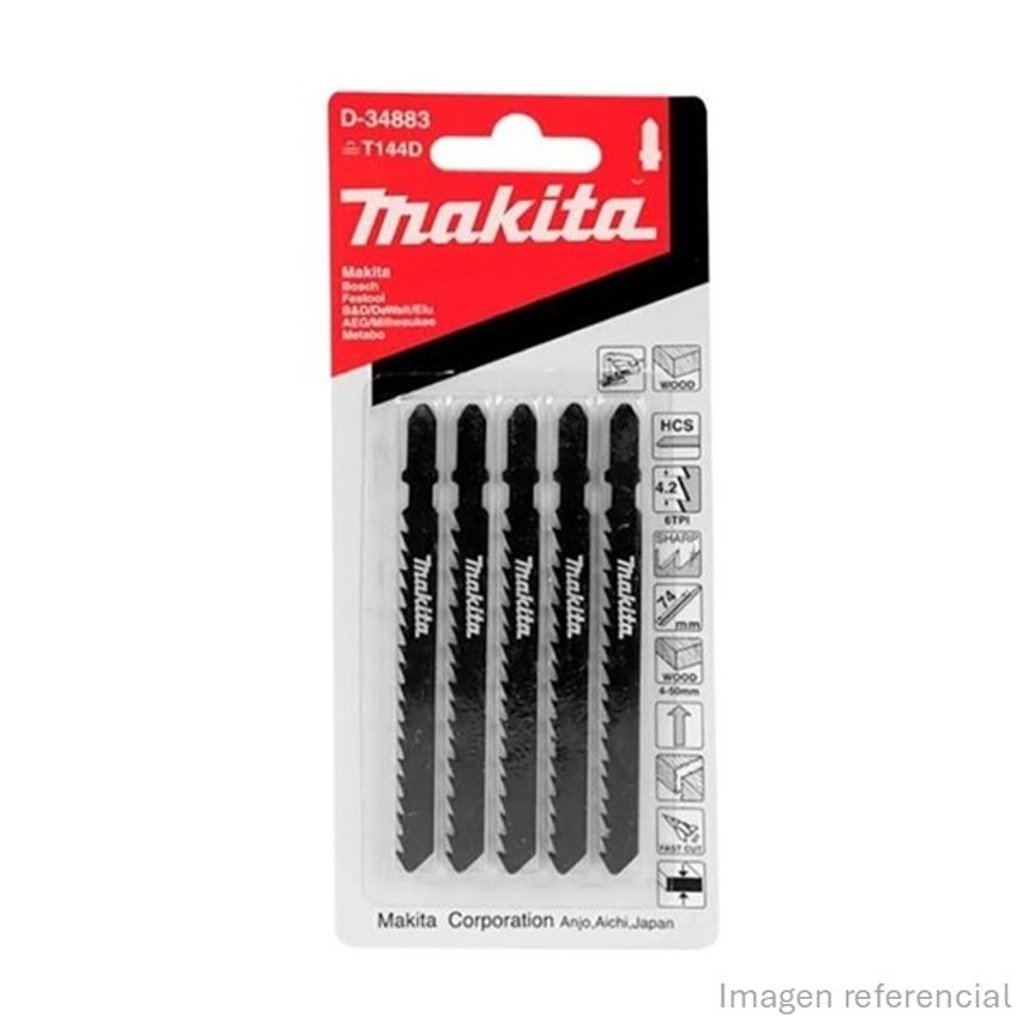 Hoja De Calar / Corte Rápido Tpi:6 Hcs 100mm (74mm) Madera Makita 2