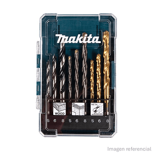 Set de Brocas 9 Pzs Madera Metal Makita D-71962