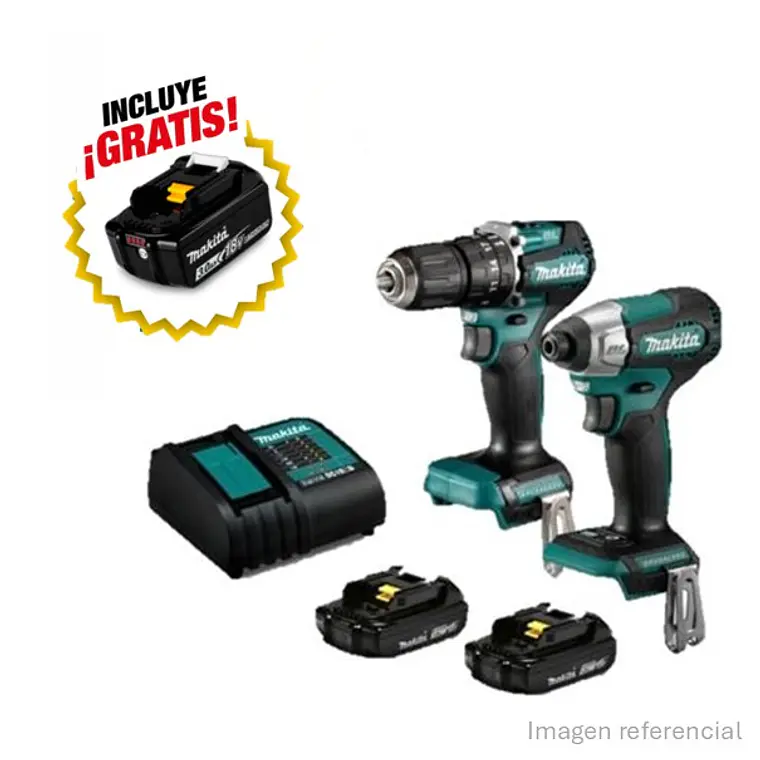 Kit Taladro Percutor + Atornillador de Impacto DLX2414YX7-1 1