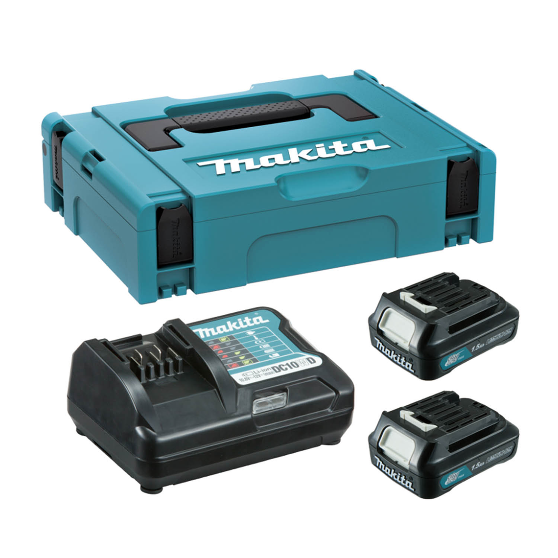 Kit fuente alimentación 12V cxt (2 baterías 1.5Ah + cargador) 1