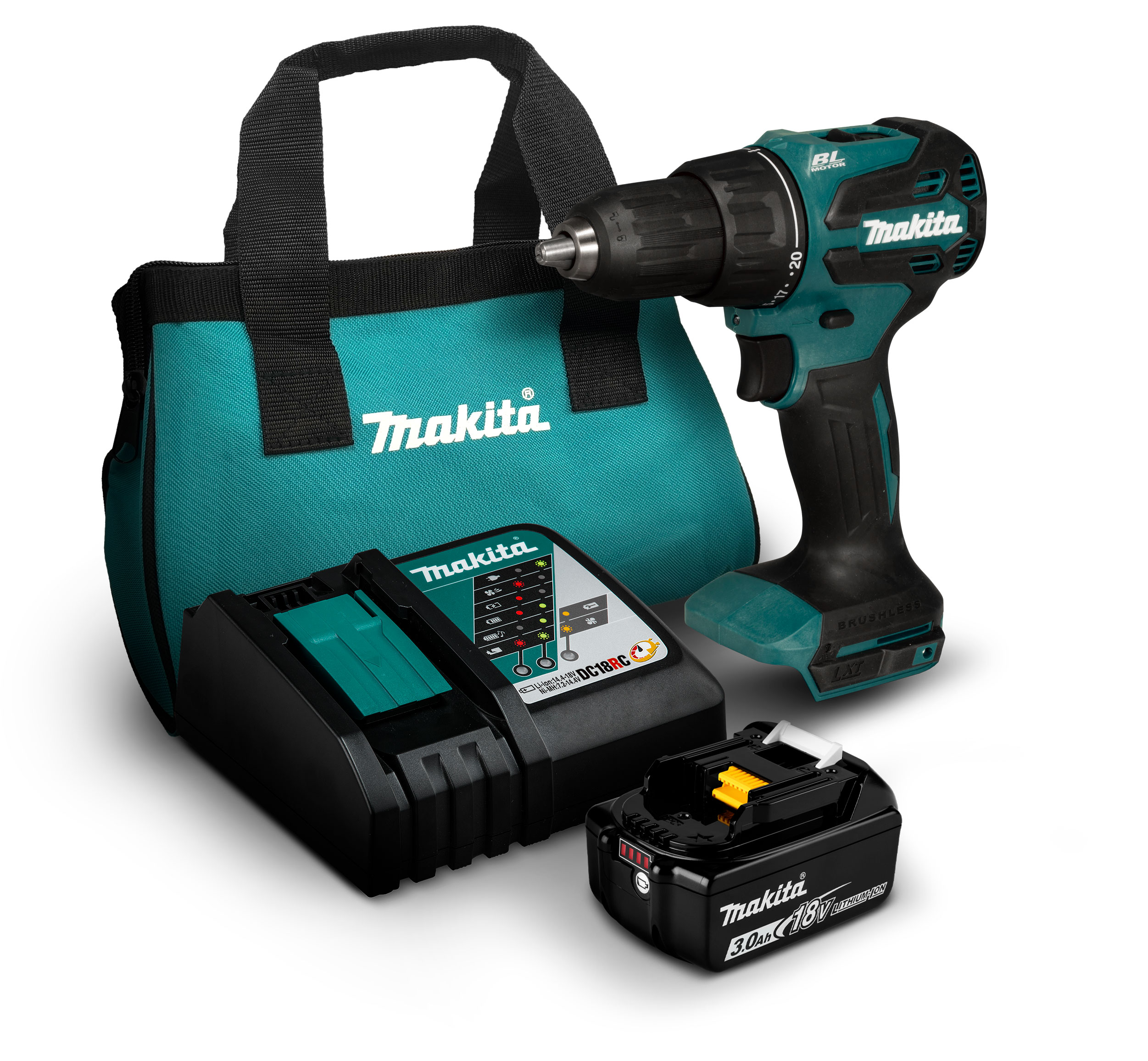 Taladro Percutor Inalámbrico Makita DHP490RFX