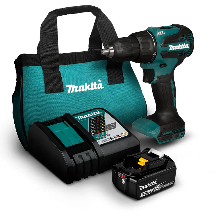 Taladro Percutor Inalámbrico Makita DHP490RFX 1