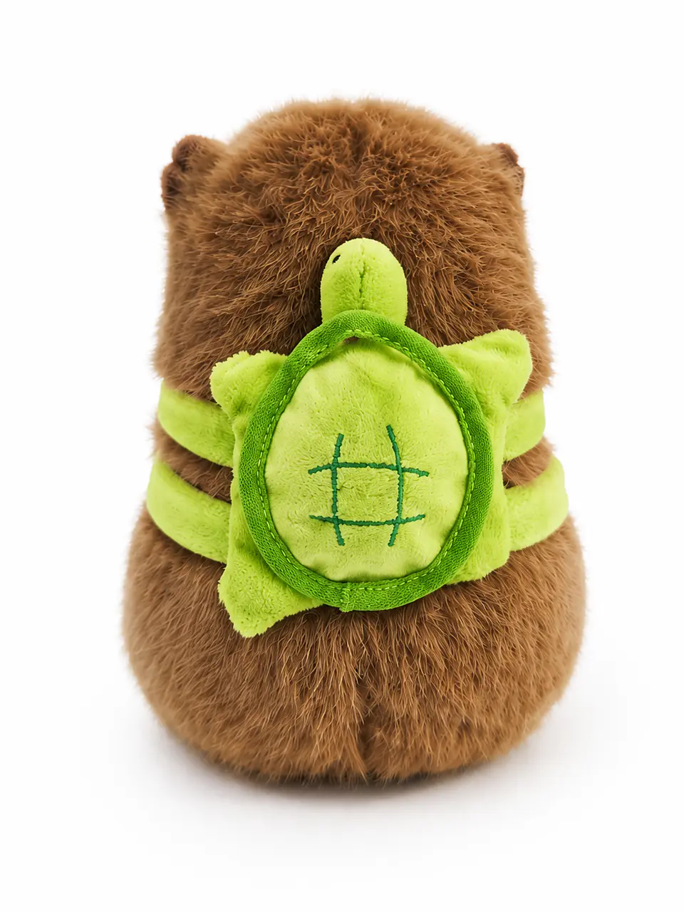 Peluche Capivara com Mochila Tartaruga de 23cm - Super macia e fofinha 2
