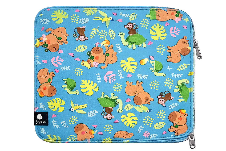 Estojo Escolar Completo Capivara Born to Chill com Material Escolar da busquets 2