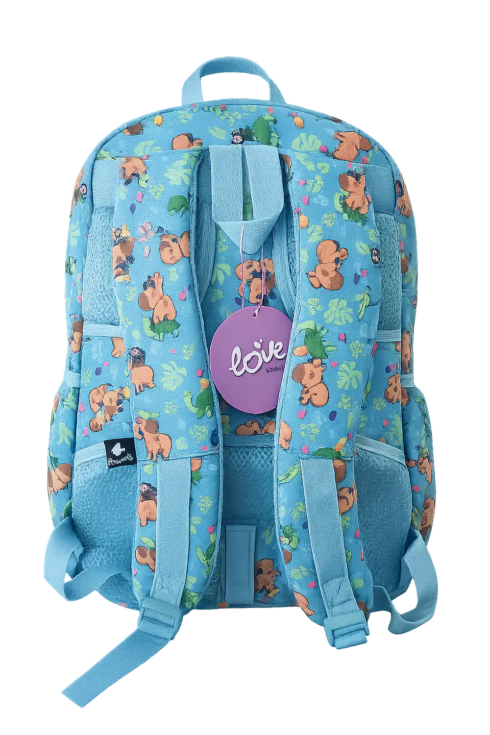 Mochila Escolar Grande com Capivara Born to Chill da Busquets 2