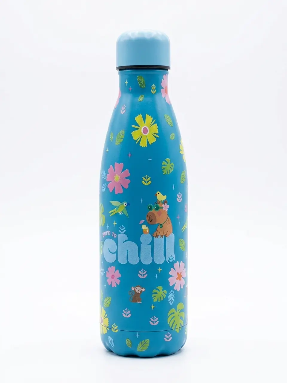 Garrafa Térmica Infantil em Aço Inoxidável 500 ml – Capivara 