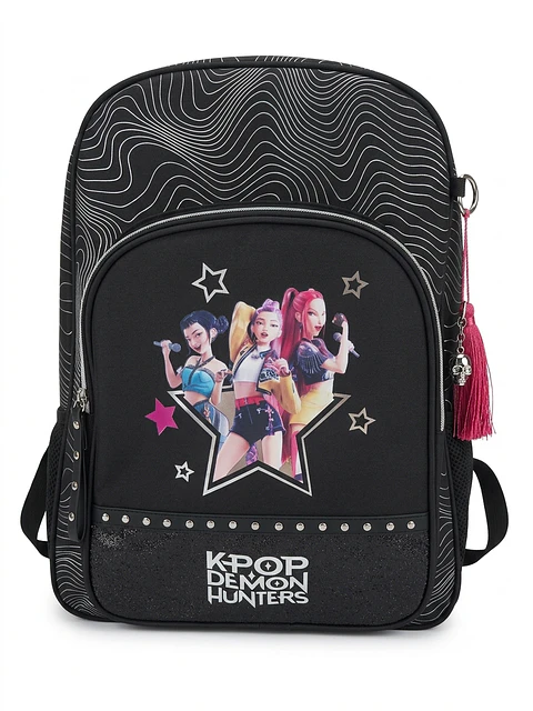 Mochila Escolar Adaptável a Carro Safta K-Pop Demon Hunters