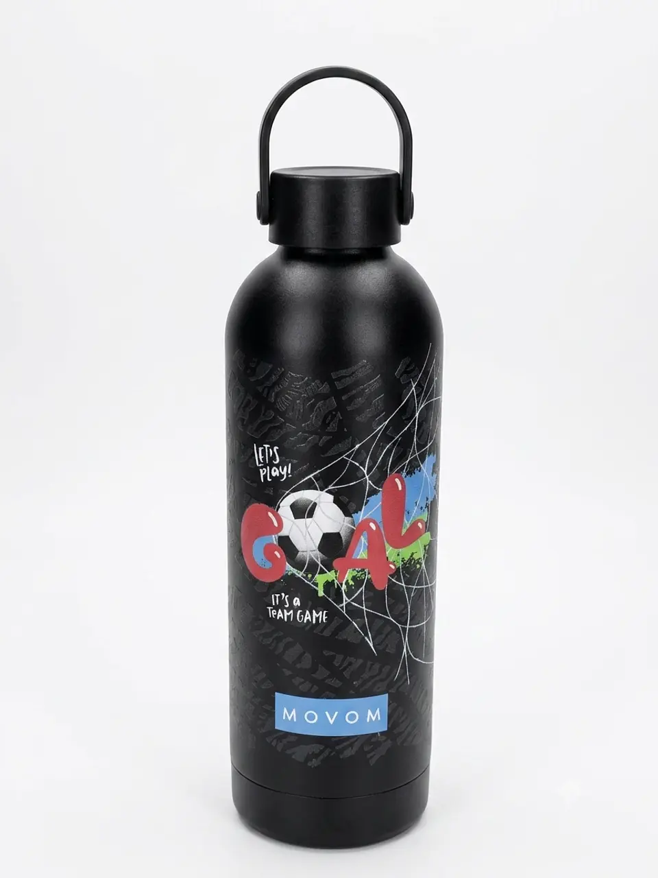 Garrafa Térmica Futebol Movom 500 ml em Aço Inoxidável | Preto 1