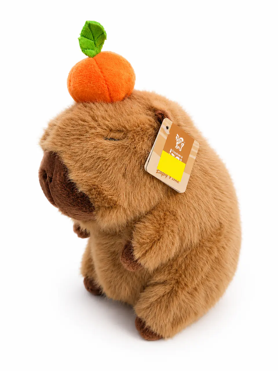 Peluche Capivara com Abóbora na Cabeça de 25cm - Super macia e fofinha 3