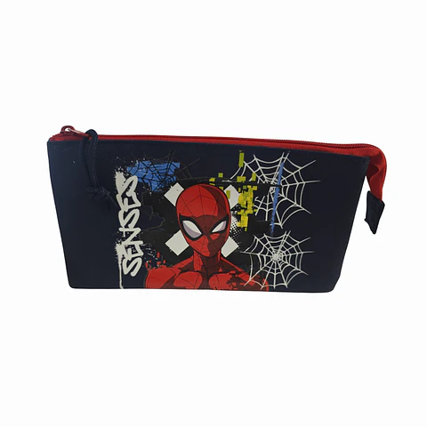 Estojo Escolar Marvel Spider-Man 3 Compartimentos