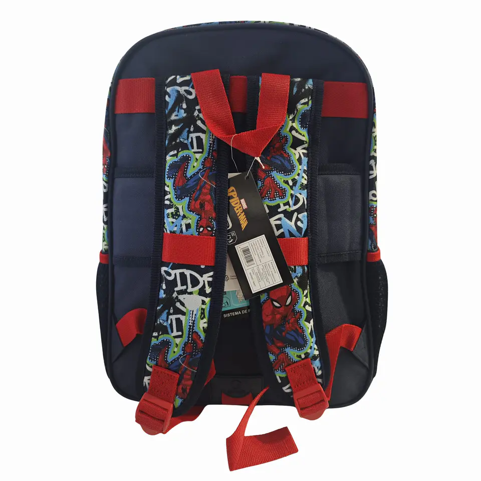 Mochila Escolar Marvel Spider-Man 40cm Adaptável a Trolley 2