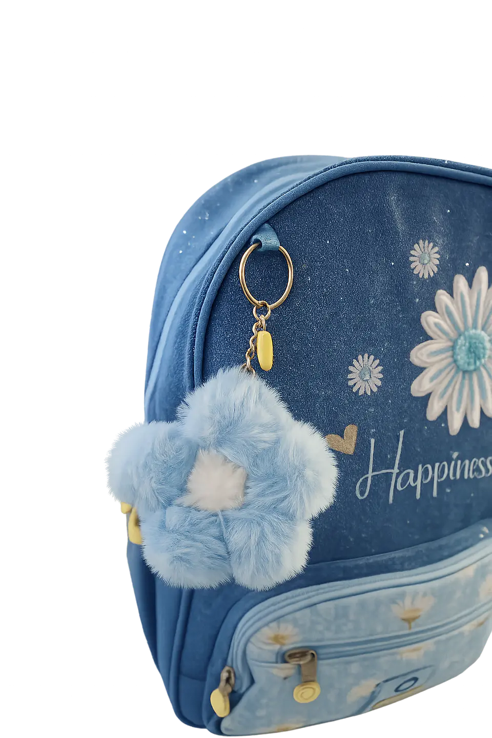 Mochila Infantil Enso Happiness Margaridas Azul – Conforto, Estilo e Organização para a Escola 2