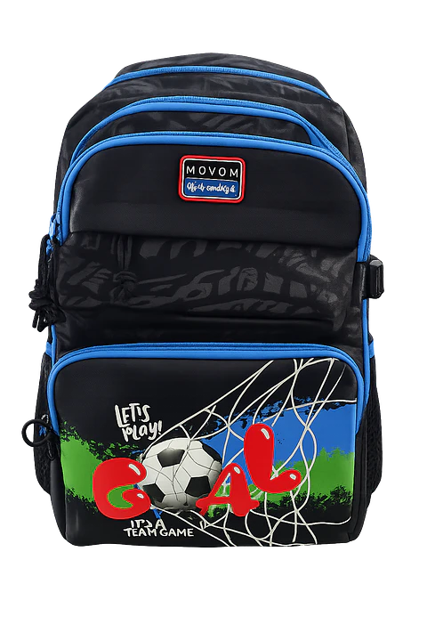 Mochila Escolar Infantil Futebol Movom Goal 42 cm