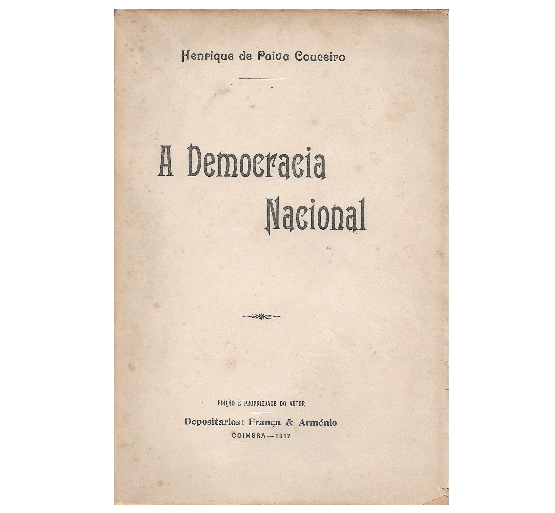 A DEMOCRACIA NACIONAL