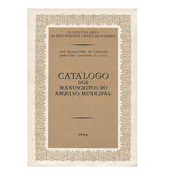 CATÁLOGO DOS MANUSCRITOS DO ARQUIVO MUNICIPAL