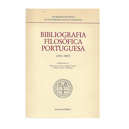 BIBLIOGRAFIA FILOSÓFICA PORTUGUESA: 1931-1987.