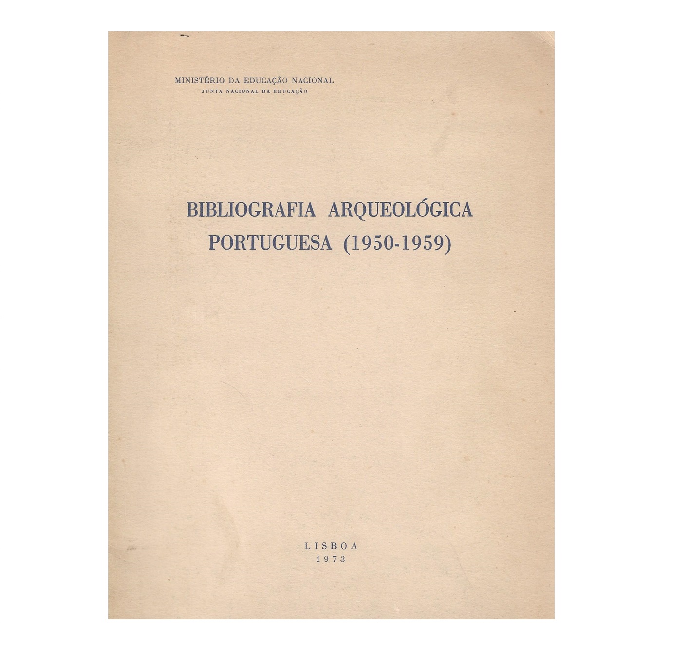 BIBLIOGRAFIA ARQUEOLÓGICA PORTUGUESA (1950-1959)